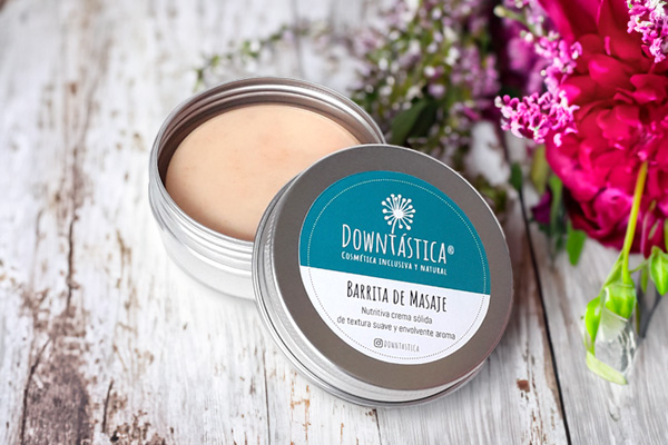 Barrita de masaje cosmética inclusiva y natural
