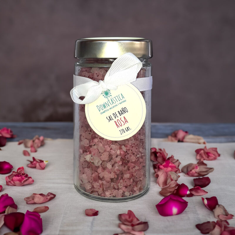 Sal de baño rosa