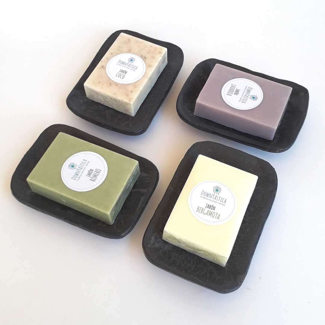 Pack Jabonera gres pizarra + jabón - Imagen 2