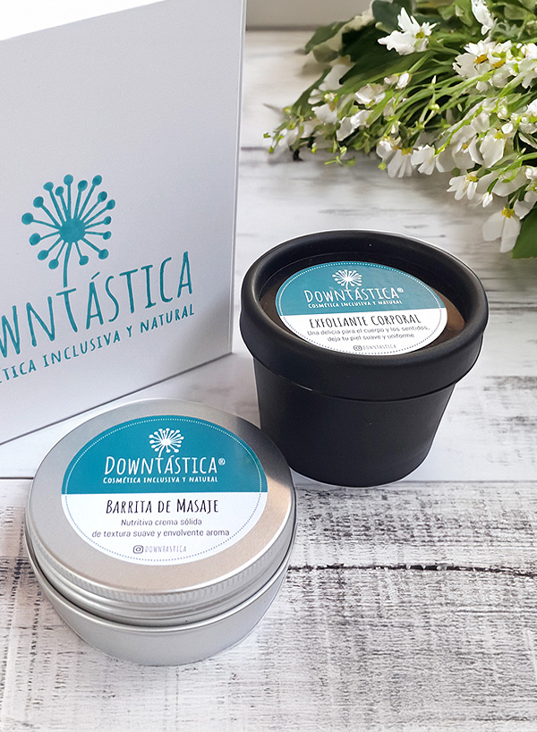 Exfoliante y barrita de masaje